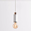 Lampada a sospensione di design Vienna - cemento bianco con decorazione oro rosa