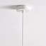 Lampada a sospensione di design Vienna - cemento bianco con decorazione oro rosa