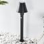 Moderna lampada da terra per esterni Bruno con sensore - 80 cm nero