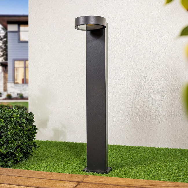 Staande buitenlamp Lucas - 50 cm antraciet met geïntegreerde LED