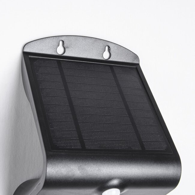Solar buitenwandlamp Single Conan 3,2W met sensor - zwart