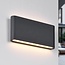 2-lichts buitenwandlamp Tommy - antraciet met geïntegreerde LED
