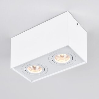 Faretto design Timmy inclinabile, a 2 luci - bianco