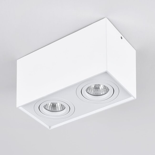 Design spot Timmy kantelbaar, 2-lichts - wit