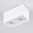 Faretto design Timmy inclinabile, a 2 luci - bianco