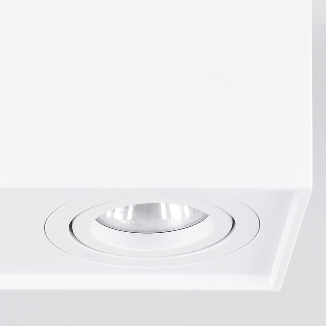 Faretto design Timmy inclinabile, a 2 luci - bianco
