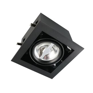 Faretto a incasso regolabile AR111 Carter - nero