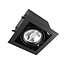 Faretto a incasso regolabile AR111 Carter - nero