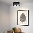 Faretto a superficie AR111 a 2 luci Brooklyn - nero