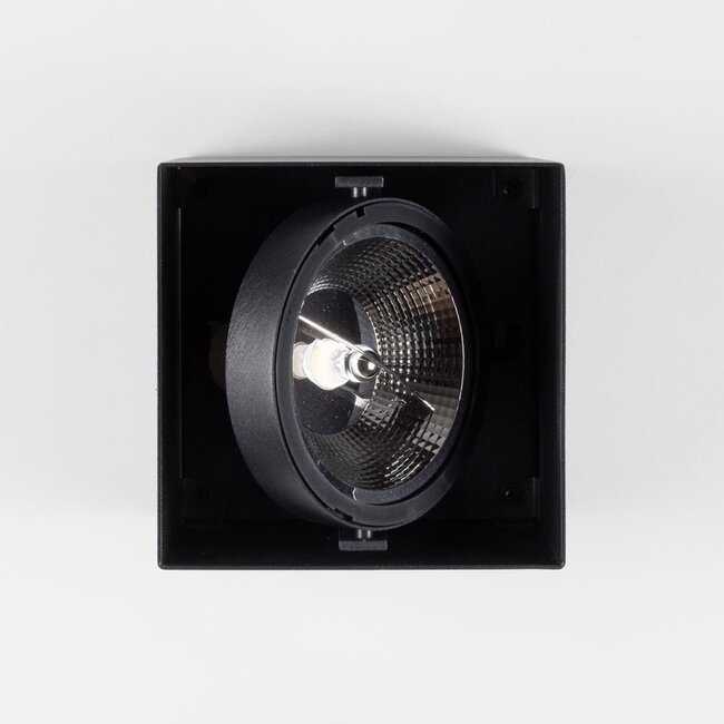 Faretto a superficie AR111 a 1 luce Willow - nero
