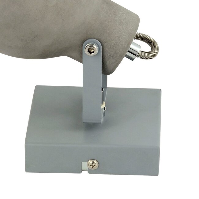 Plafoniera moderna Brutus, grigio cemento