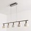 Moderne hanglamp Alabaster 5-lichts in wit