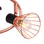 Faretto da soffitto industriale Oregon a 3 luci, rame con nero opaco