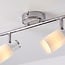 Faretto da soffitto moderno Crystal a 2 luci in argento