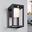 Applique solare da esterno con sensore nera - Lucian