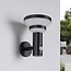 Moderna applique solare da esterno nera con sensore - Kensington