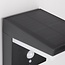 Applique solare moderna nera con sensore - Halo
