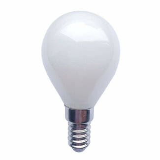 Lampadina LED a filamento E14 con copertura bianco latte 1,6 watt, 45 mm (2100K)