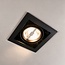 Faretto a incasso regolabile AR111 Carter - nero