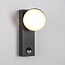 Applique da esterno industriale Sil con sensore - nero con LED integrato