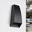 Applique da esterno di design a 2 punti luce Rain - nero con LED integrato