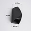 Applique da esterno di design a 2 punti luce Romy - nero con LED integrato