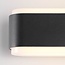 Applique da esterno di design Cale - nero con LED integrato