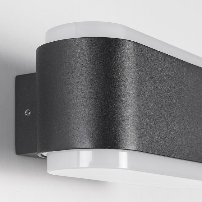 Applique da esterno di design Cale - nero con LED integrato