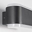 Applique da esterno di design Cale - nero con LED integrato