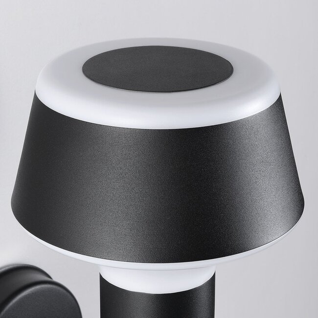 Applique da esterno industriale Max - con sensore in nero