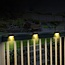 Lampada da esterno solare multifunzionale nera Cortez - Set di 8