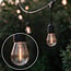 Stringa di luci solari 10 metri 10 lampadine con portalampada sospeso (4cm, 6cm, 8cm), pannello solare 3W