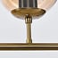 Lampada a sospensione di design a 7 luci Sette - vetro ambrato e oro