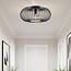 Plafoniera a 1 punto luce Metal - metallo nero