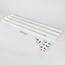 Kit base da 3 metri per illuminazione a binario monofase, bianco
