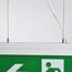 Illuminazione di emergenza a superficie, montaggio a soffitto con sospensione