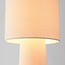 Lampada da terra Japandi Lumo in lino - bianco sporco