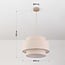 Lampada a sospensione Corra - beige con paralume in lino a strati
