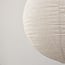 Lampada a sospensione Amare  Ø60 cm - beige con paralume rotondo in lino