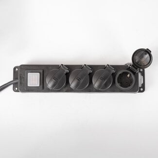 Presa multipla per esterni IP44 con spessore del cavo di 3x1,5 mm², 5 metri