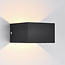 Dimbare wandlamp Lize, mat zwart