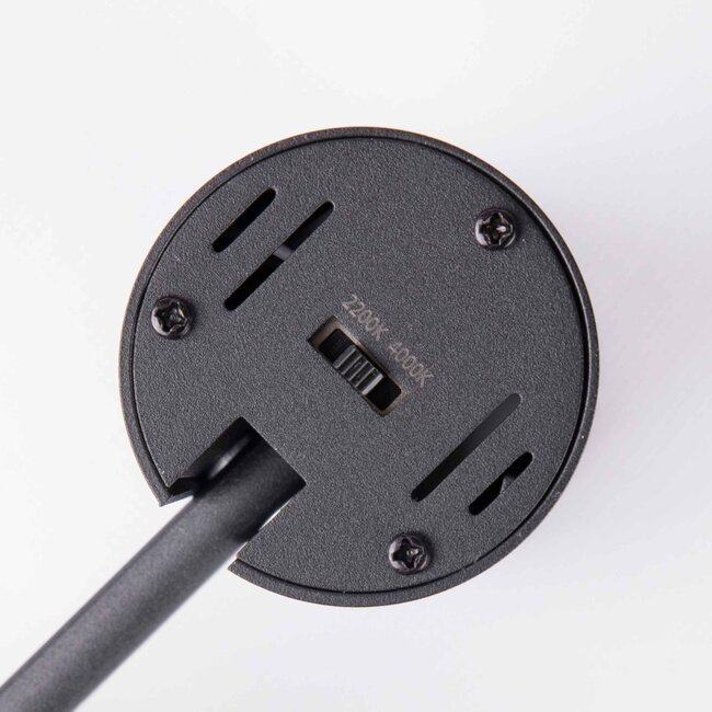 Faretto per binario monofase Jazz da 12W con temperatura di colore regolabile