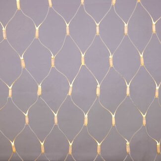 Rete luminosa collegabile bianca | a partire da 2 m² | 200 LED | bianco caldo | gomma