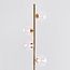 Lampada da terra Pippa a 4 luci in oro con vetro trasparente