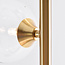 Lampada da terra Pippa a 4 luci in oro con vetro trasparente