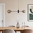 Lampada a sospensione di design Danley a 2 luci con sfere di vetro