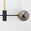 Lampada a sospensione di design Danley a 2 luci con sfere di vetro