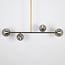 Lampada a sospensione di design Davy a 4 luci con sfere di vetro