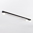 Plafoniera Xander con LED integrato - nero e bianco latte