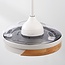 Ventilatore da soffitto Vjetar con LED integrato e pale a scomparsa - bianco